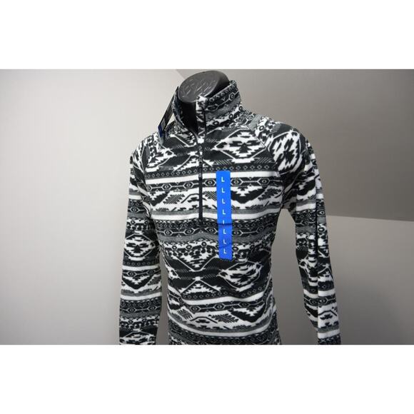 Eddie Bauer Tribal Aztec1/4 Zip Sweater Fleece Womens Size Large NWT - Picture 1 of 8